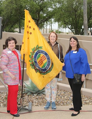 Honorary Partner ceremony for TX VVA Chapter 910 by the Corpus Christi Chapter NSDAR.